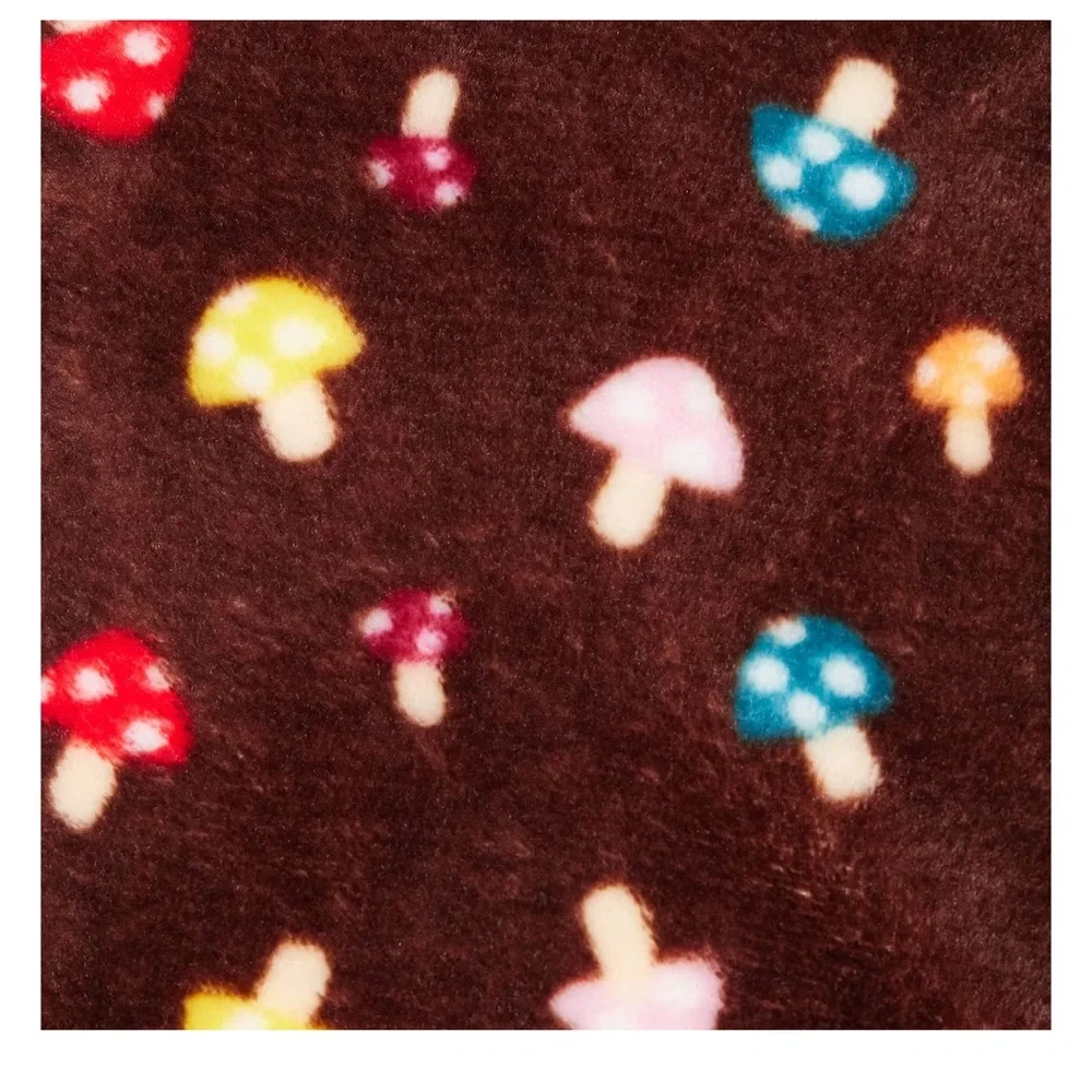 Frisco Cozy Plush Fleece Dog & Cat PJs, Mushrooms, Small